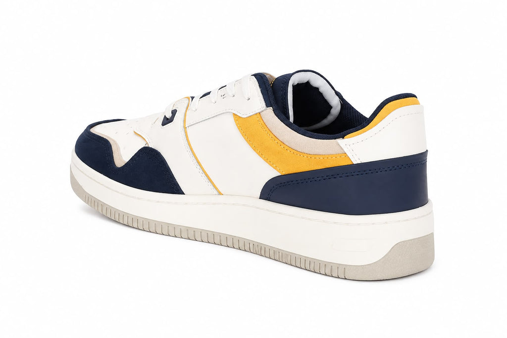 Tommy Jeans Basket Sneakers - White and Twilight Navy